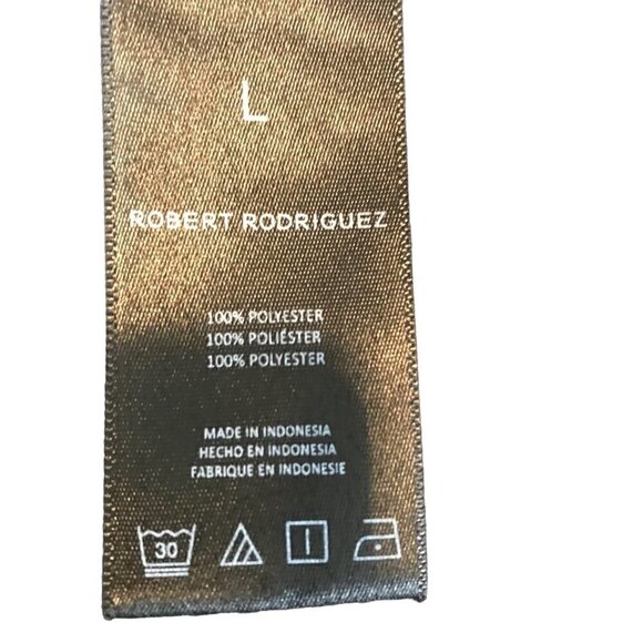 Robert Rodriguez Navy Blue Wrap Like Top Size  L - Picture 7 of 7